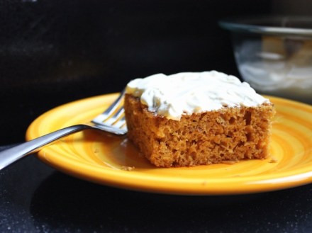 banana molasses cake with sweet creme fraiche 2