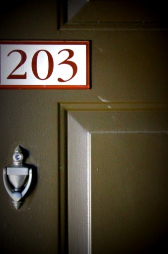 our apartment number