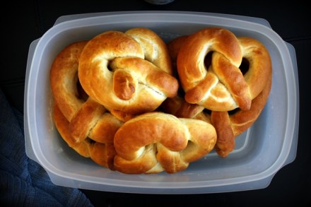 brown butter slow-rise soft pretzels